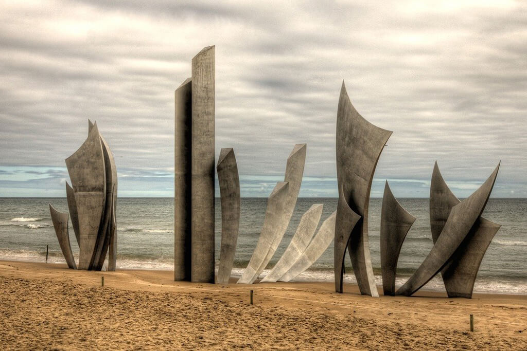 Memorial de la playa de Omaha - Normandía, Francia