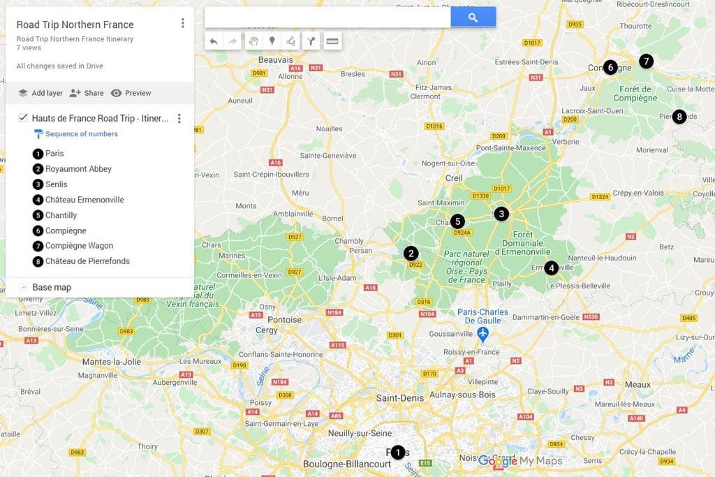 northern france road trip itinerary