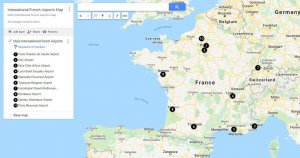 International French Airports Map 300x158 