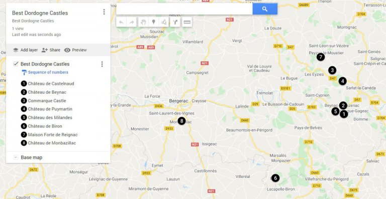 google maps dordogne france