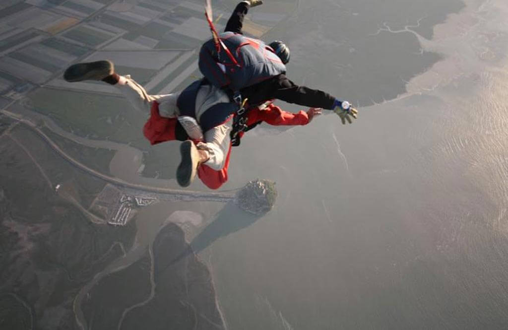 Mont Saint-Michel skydive