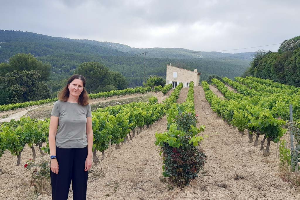 Cassis vineyards and Elisa